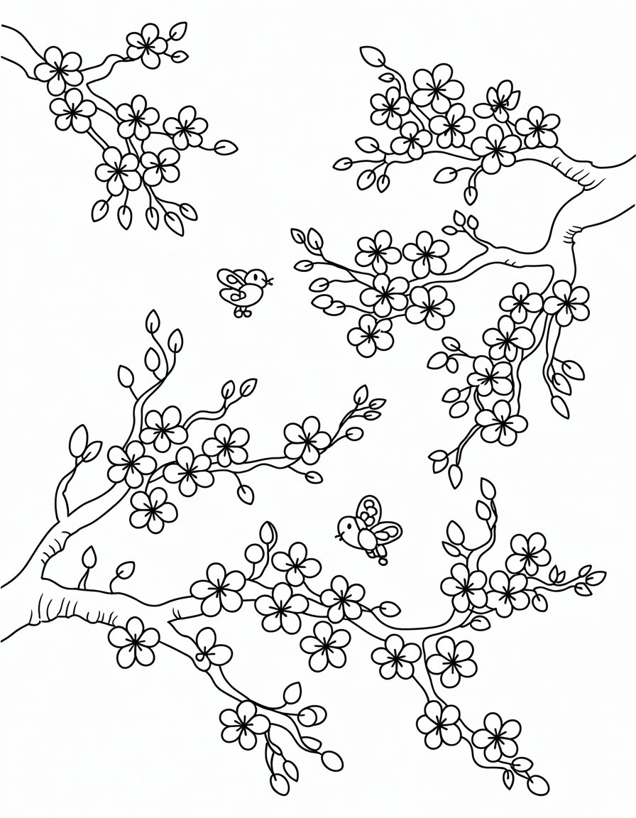 Cherry Blossom Branches